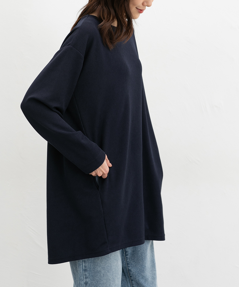 Honeys（ハニーズ） トップス カットソー 長袖 コクーンシルエット