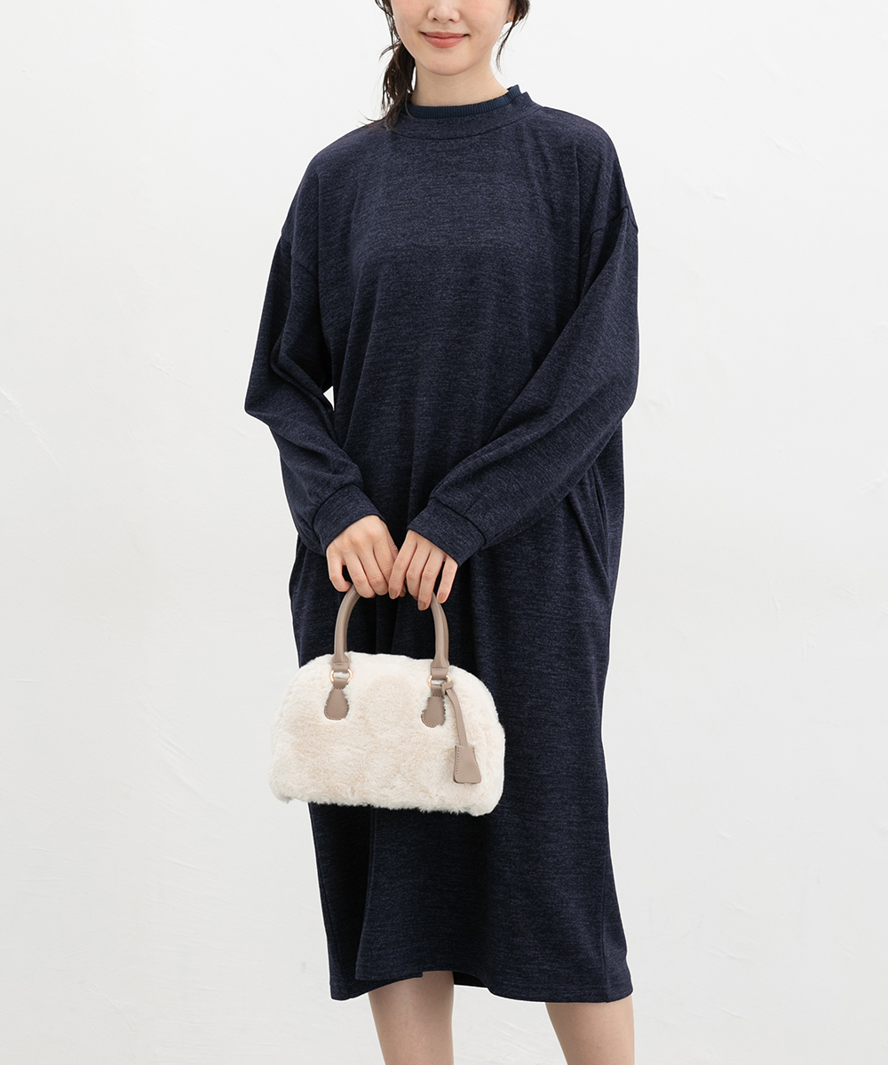 Honeys（ハニーズ） ワンピース 長袖 ロング丈 再生ポリエステル