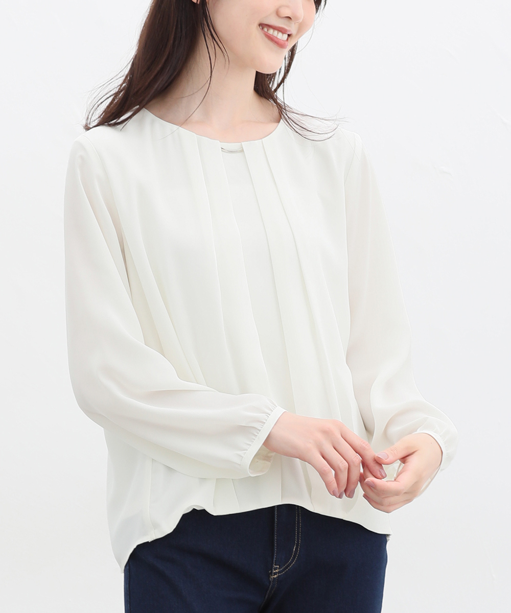 Honeys（ハニーズ） トップス ブラウス 長袖 長袖ブラウス オフィス