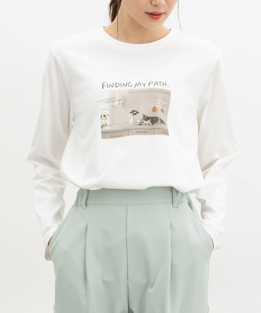 Honeys（ハニーズ） トップス Tシャツ ロンT 長袖Tシャツ フォト