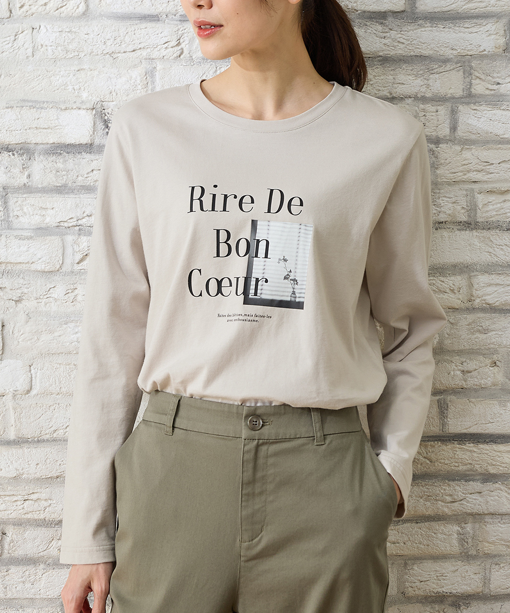 Honeys（ハニーズ） トップス Tシャツ ロンT 長袖Tシャツ フォト