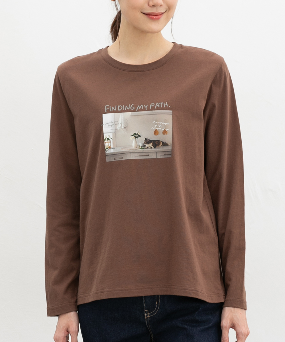 Honeys（ハニーズ） トップス Tシャツ ロンT 長袖Tシャツ フォト