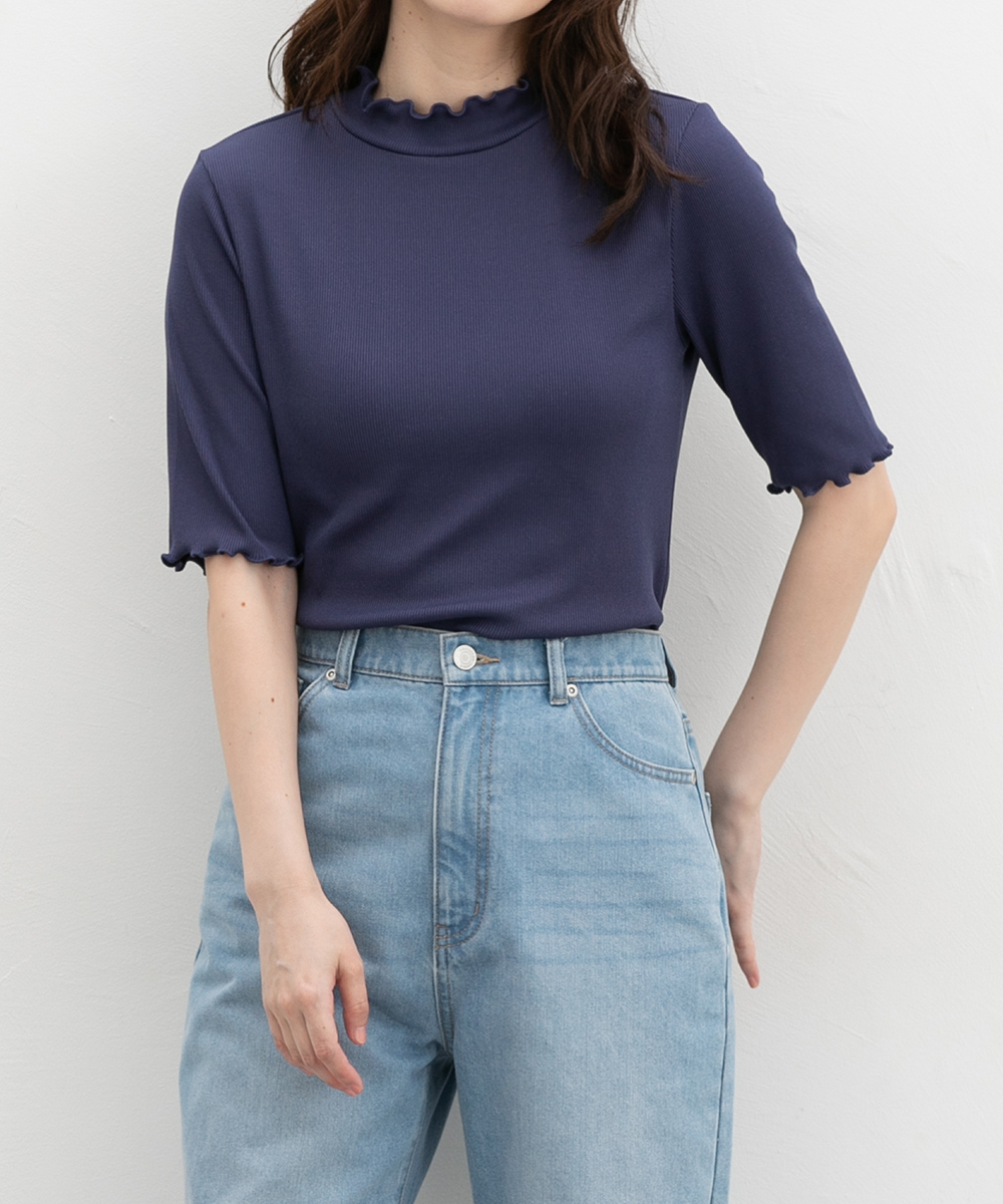 Honeys（ハニーズ） トップス カットソー 接触冷感 ハニさら Tシャツ