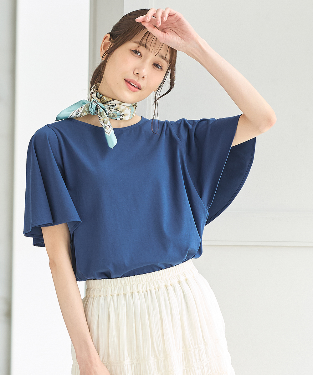 Honeys トップス カットソー 半袖 ハニさら 大きいサイズ UV