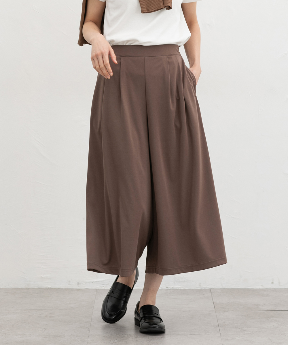 ボトムス パンツ ガウチョパンツ ハニさら 大きいサイズ スカーチョ 接触冷感 吸水速乾 UVカット 遮熱 レディース Honeys ハニーズ 快適クールガウチョパンツ | Honeys | 06