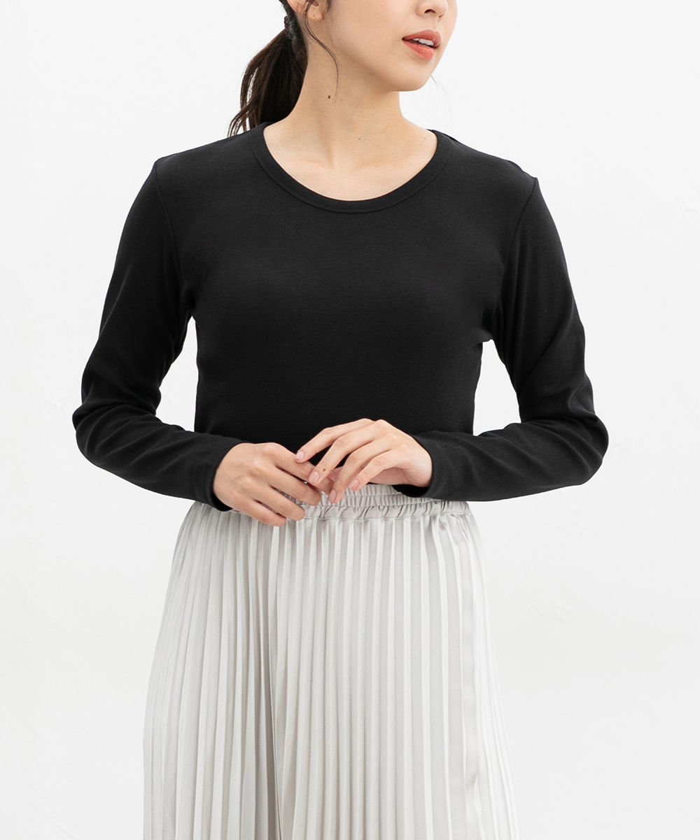 Honeys（ハニーズ） トップス カットソー 長袖 オーガニックコットン T