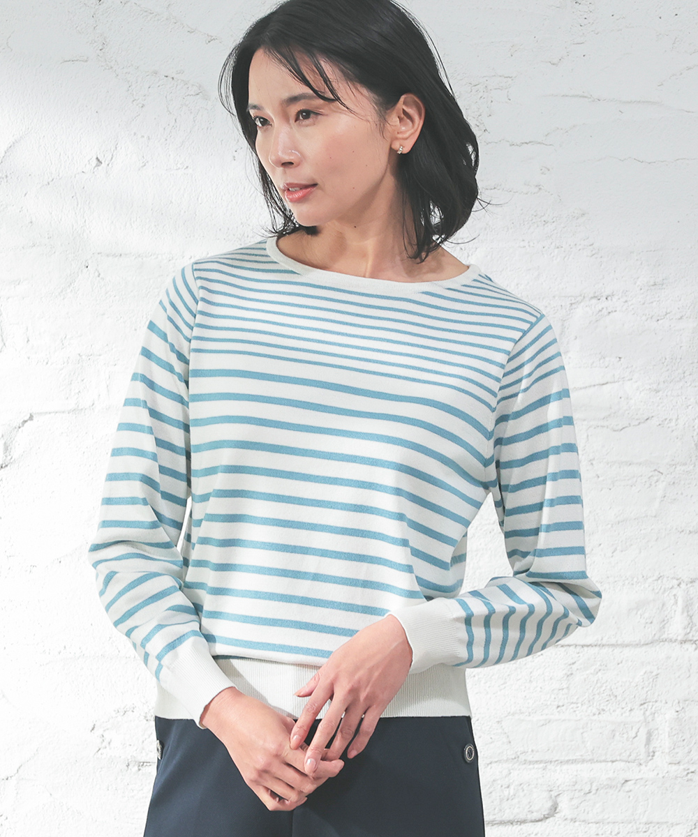 Honeys（ハニーズ） トップス ニット セーター 長袖 ボートネック 無地