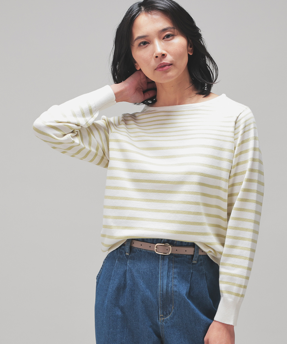 Honeys（ハニーズ） トップス ニット セーター 長袖 ボートネック 無地