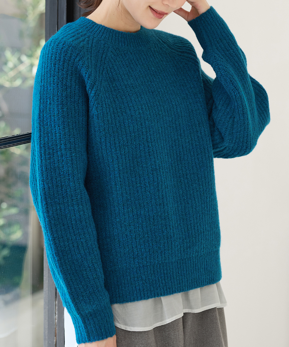 Honeys（ハニーズ） トップス セーター 長袖 ラグラン袖 ウール混