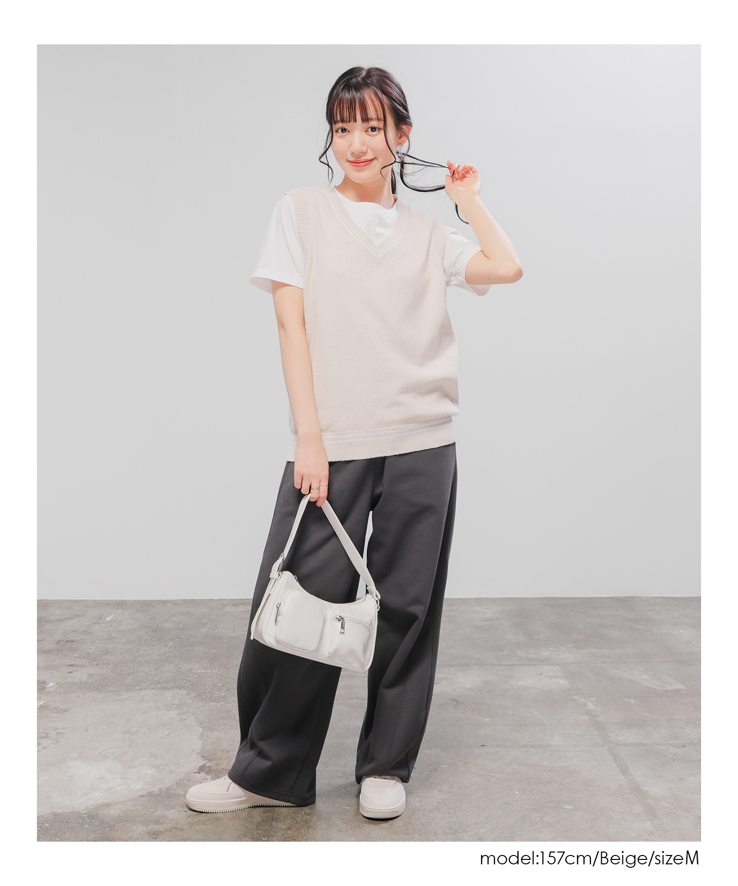 Honeys（ハニーズ） トップス ニット セーター ノースリーブ 制服