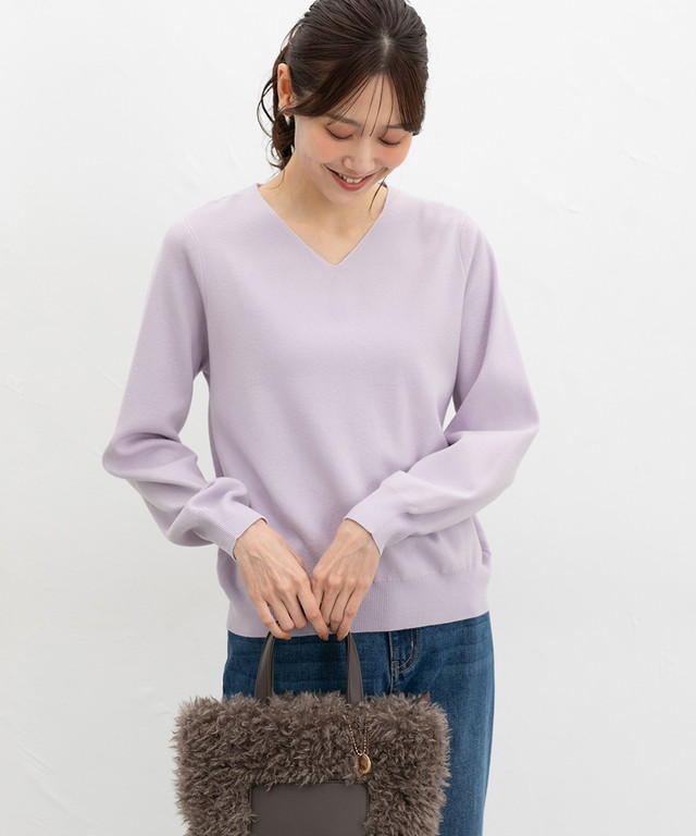 Honeys（ハニーズ） トップス セーター 長袖 大きいサイズ ヒアルロン