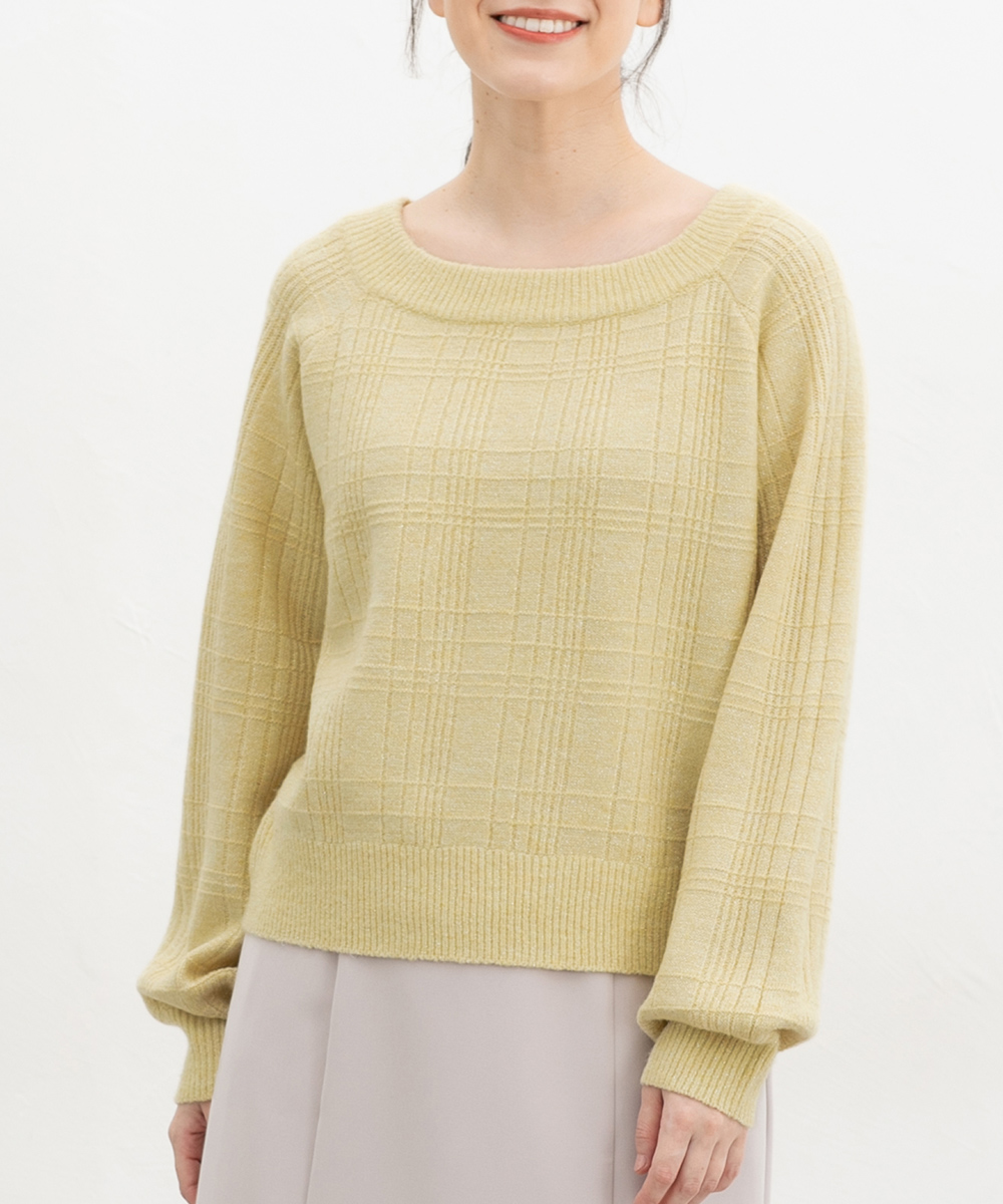 Honeys（ハニーズ） トップス セーター 長袖 オフィス きれいめ ラメ