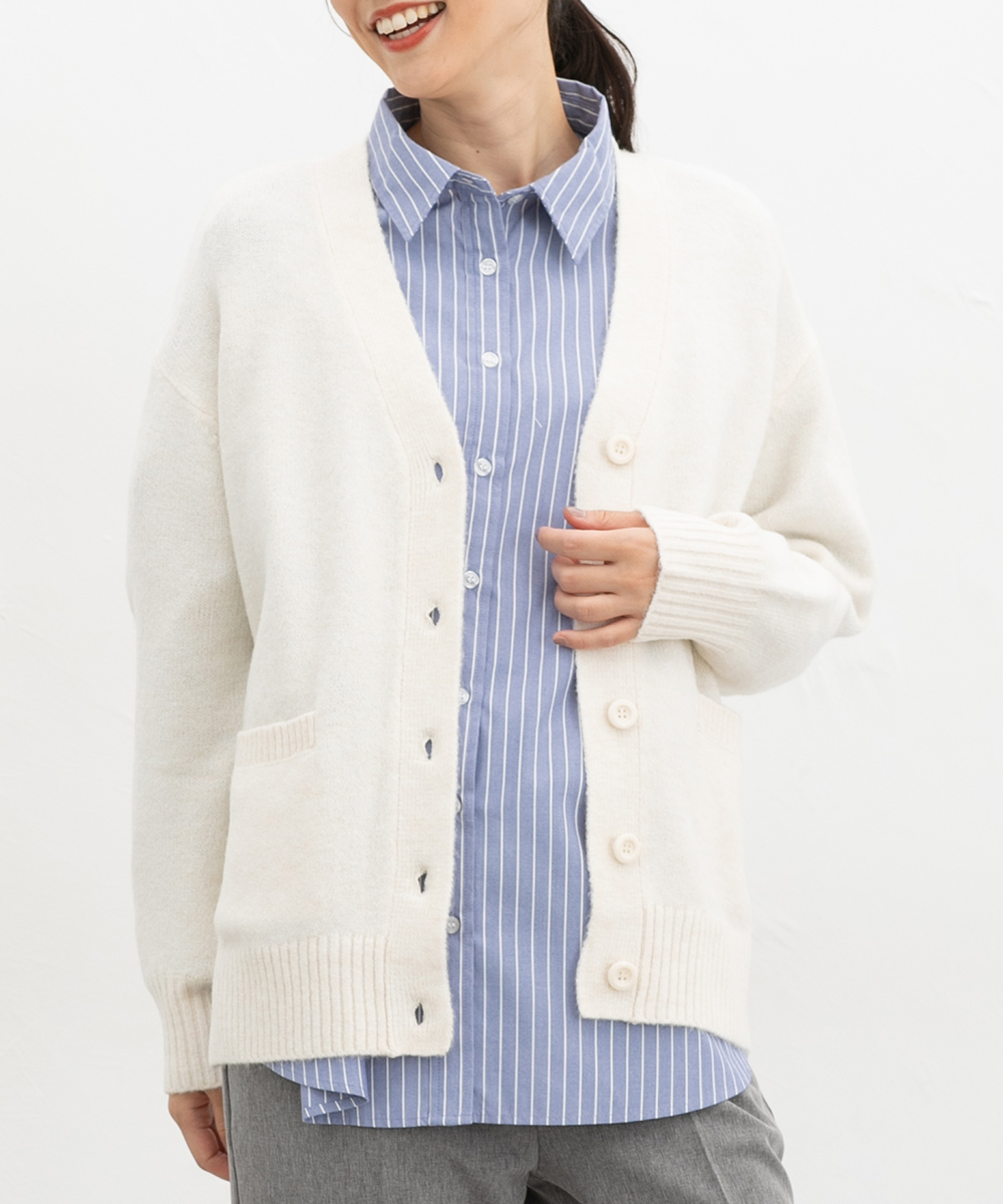 Honeys（ハニーズ） トップス カーディガン 長袖 Vネック 再生