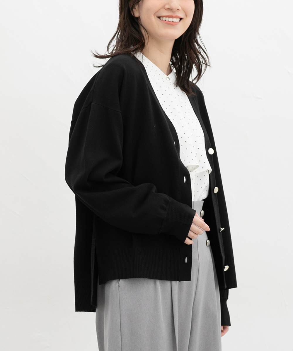 Honeys（ハニーズ） トップス 長袖 UVカット 花粉リリース加工 Vネック