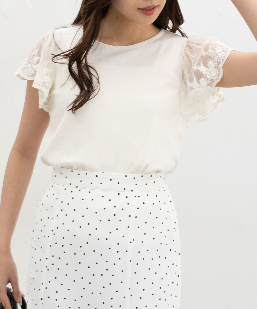 Honeys（ハニーズ） トップス セーター 半袖 UVカット ウォッシャブル