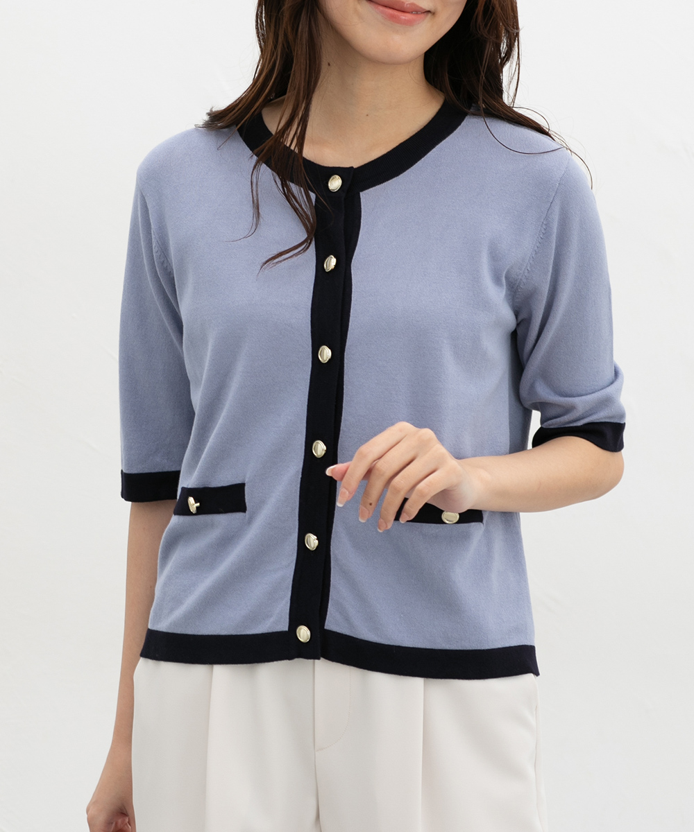 Honeys（ハニーズ） トップス カーディガン 半袖 UVカット オフィス