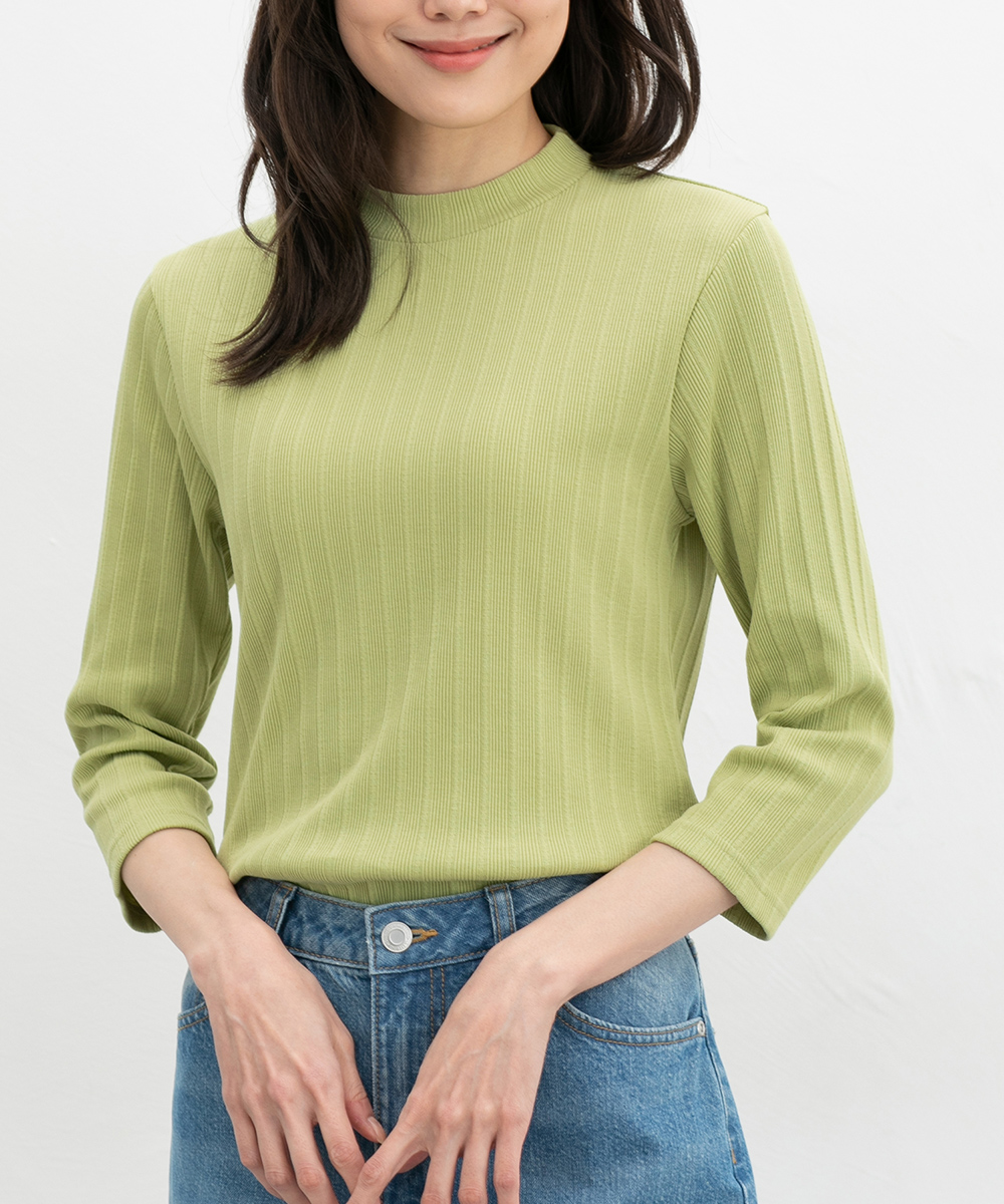 Honeys（ハニーズ） トップス Tシャツ 7分袖Tシャツ ハイネックT