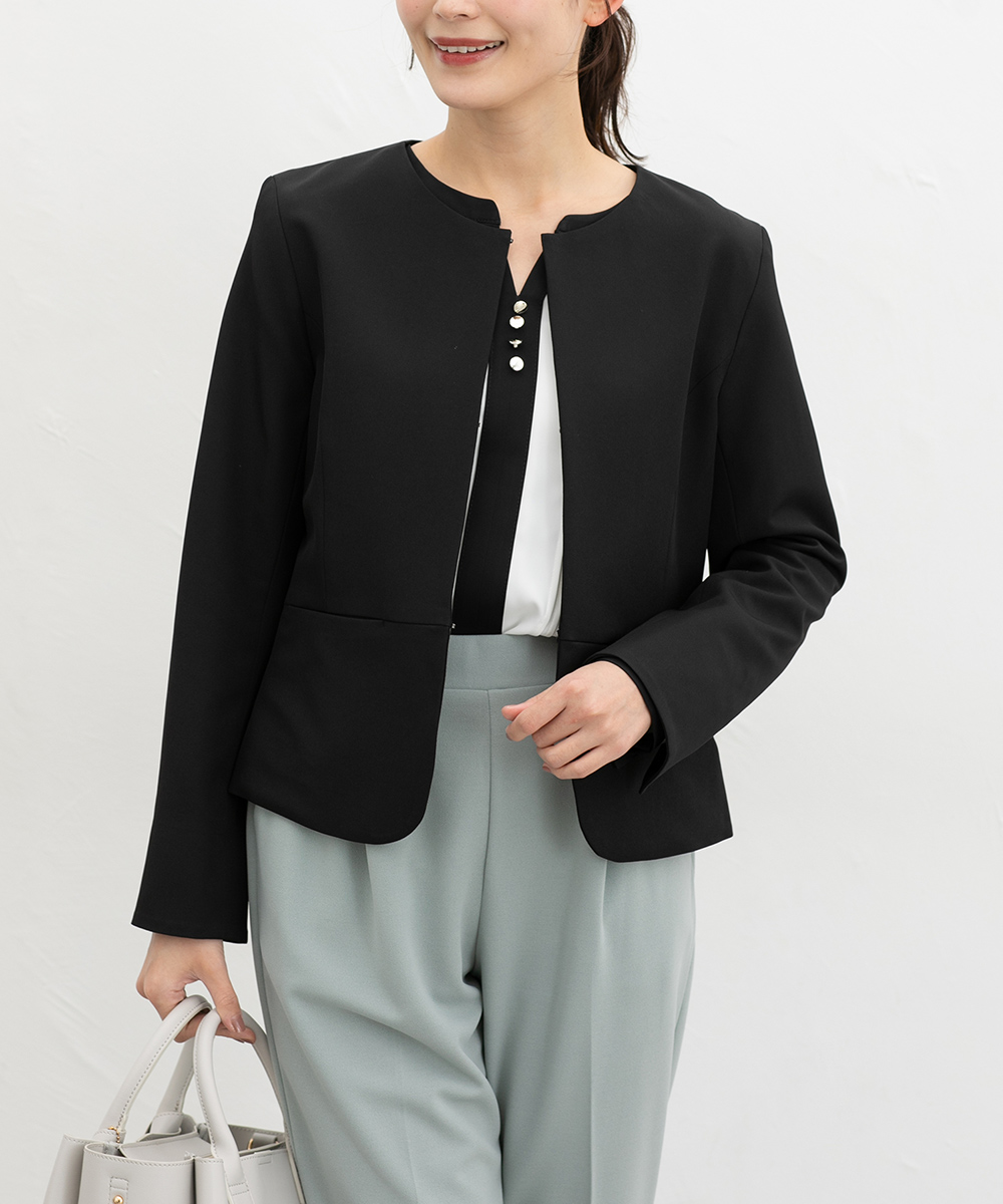 Honeys（ハニーズ） アウター ジャケット ノーカラージャケット