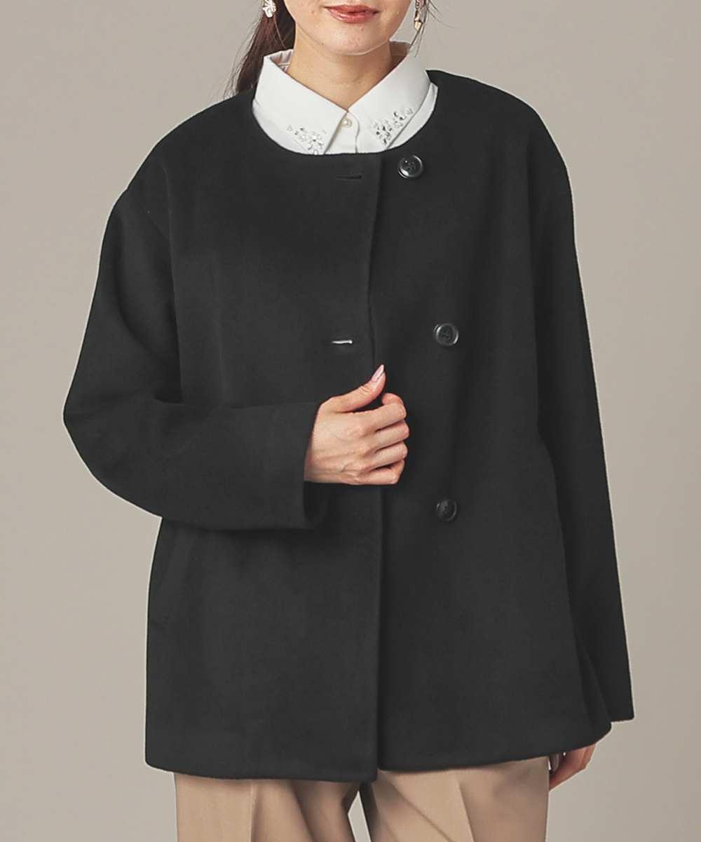 Honeys（ハニーズ） アウター ハーフコート ドロップショルダー