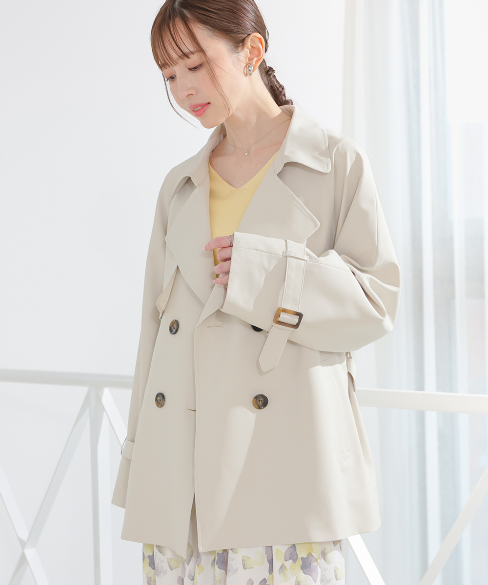 Honeys（ハニーズ） アウター コート トレンチコート はっ水 撥水加工