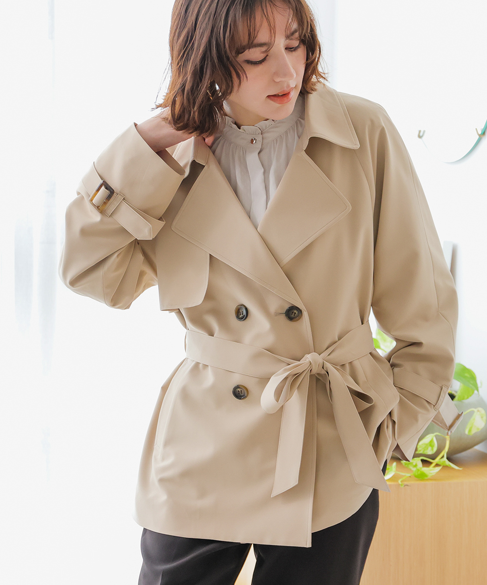 Honeys（ハニーズ） アウター コート トレンチコート はっ水 撥水加工