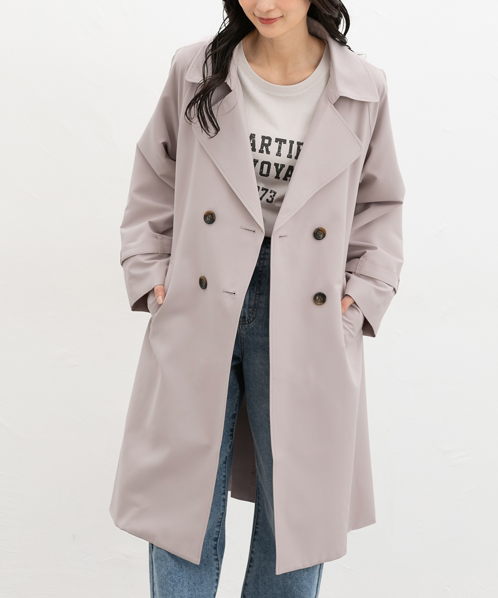 Honeys（ハニーズ） アウター コート トレンチコート はっ水 大きい