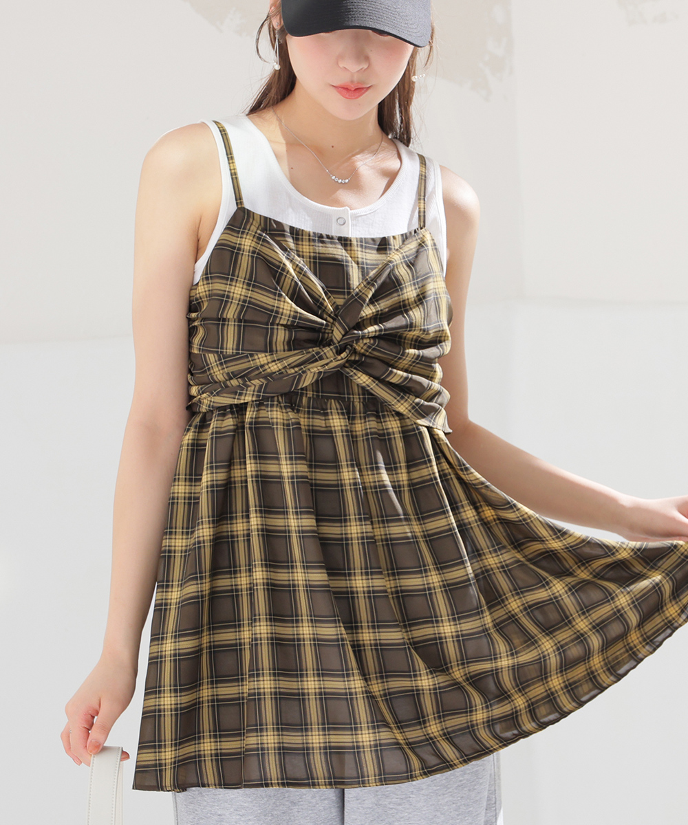 Honeys（ハニーズ） トップス ブラウス ノースリーブ キャミソール