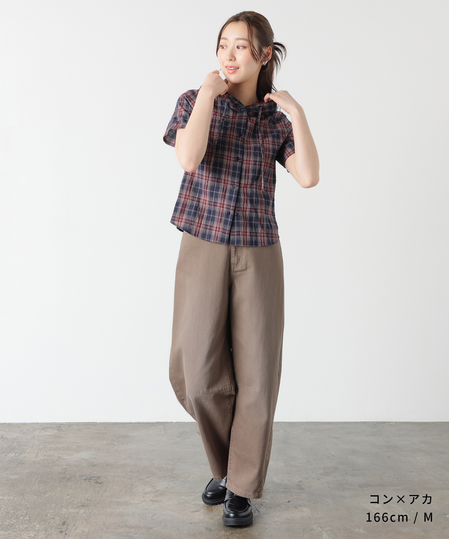 Honeys（ハニーズ） トップス シャツ ブラウス 半袖 フード付き