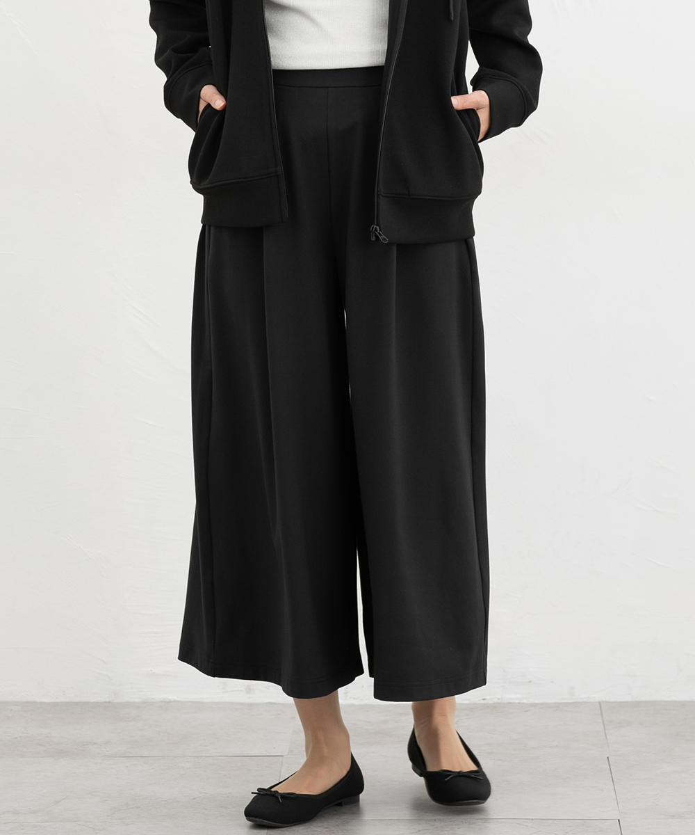 heve ガウチョパンツ　黒　38 ブラック Honeys（ハニーズ） ボトムス パンツ ガウチョパンツ 大きいサイズ