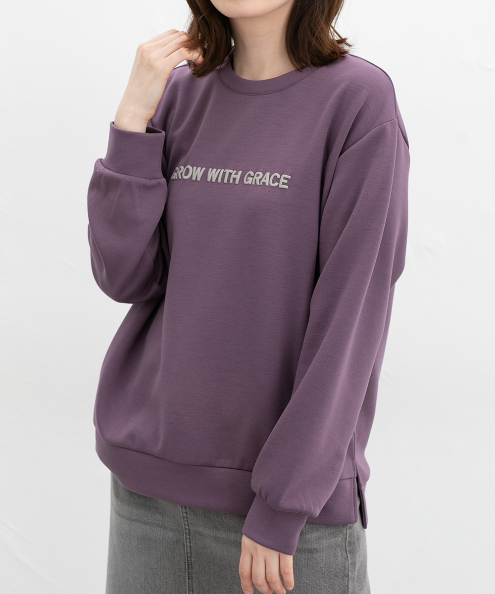 Honeys（ハニーズ） トップス スウェット 長袖 きれいめ素材 もちもち