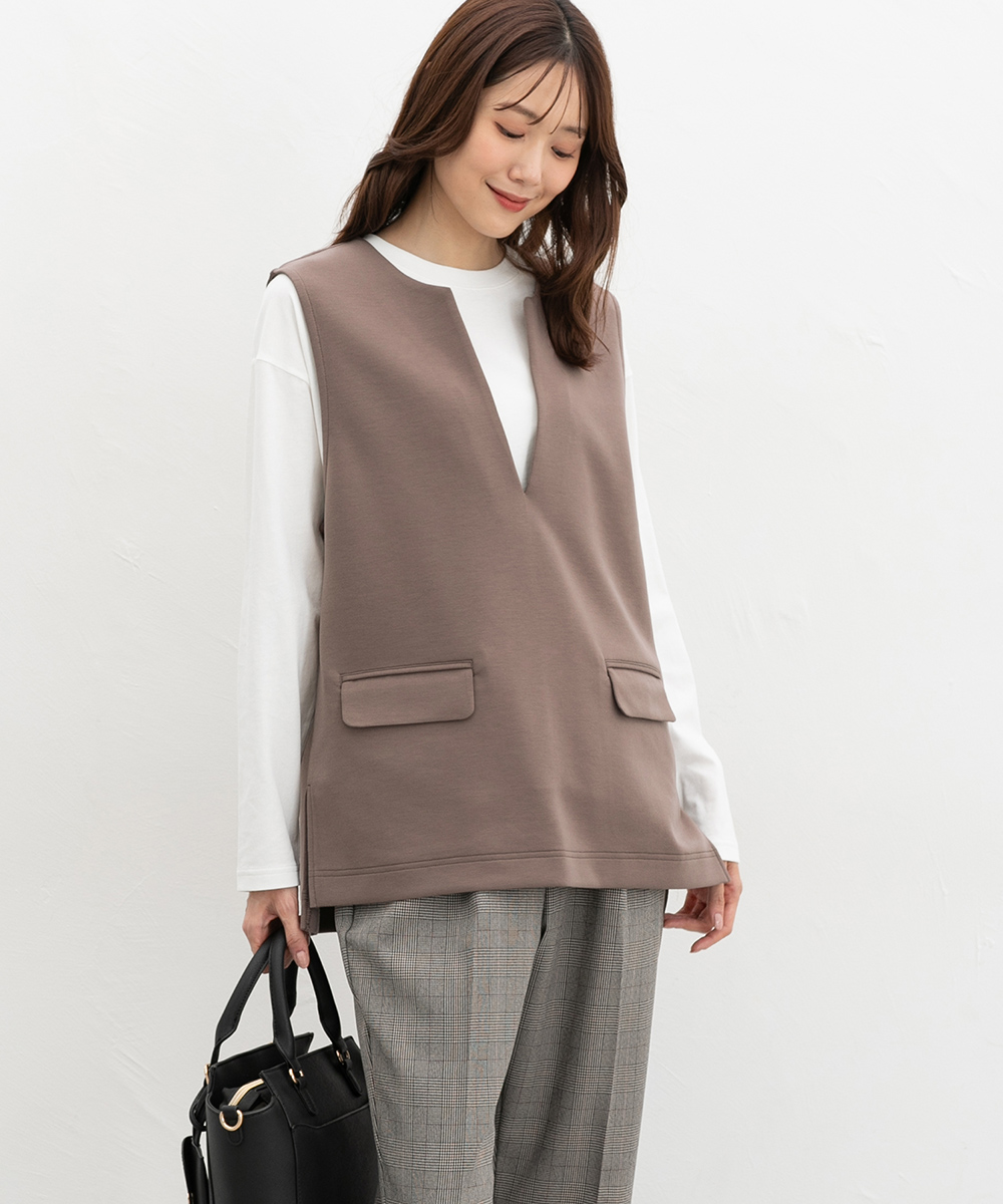 Honeys（ハニーズ） トップス ジレ ロンT 長袖Tシャツ カットソー