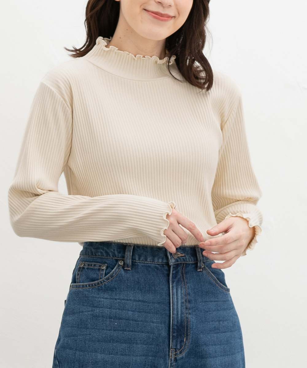 Honeys（ハニーズ） トップス カットソー 長袖 ハニぽか あったか