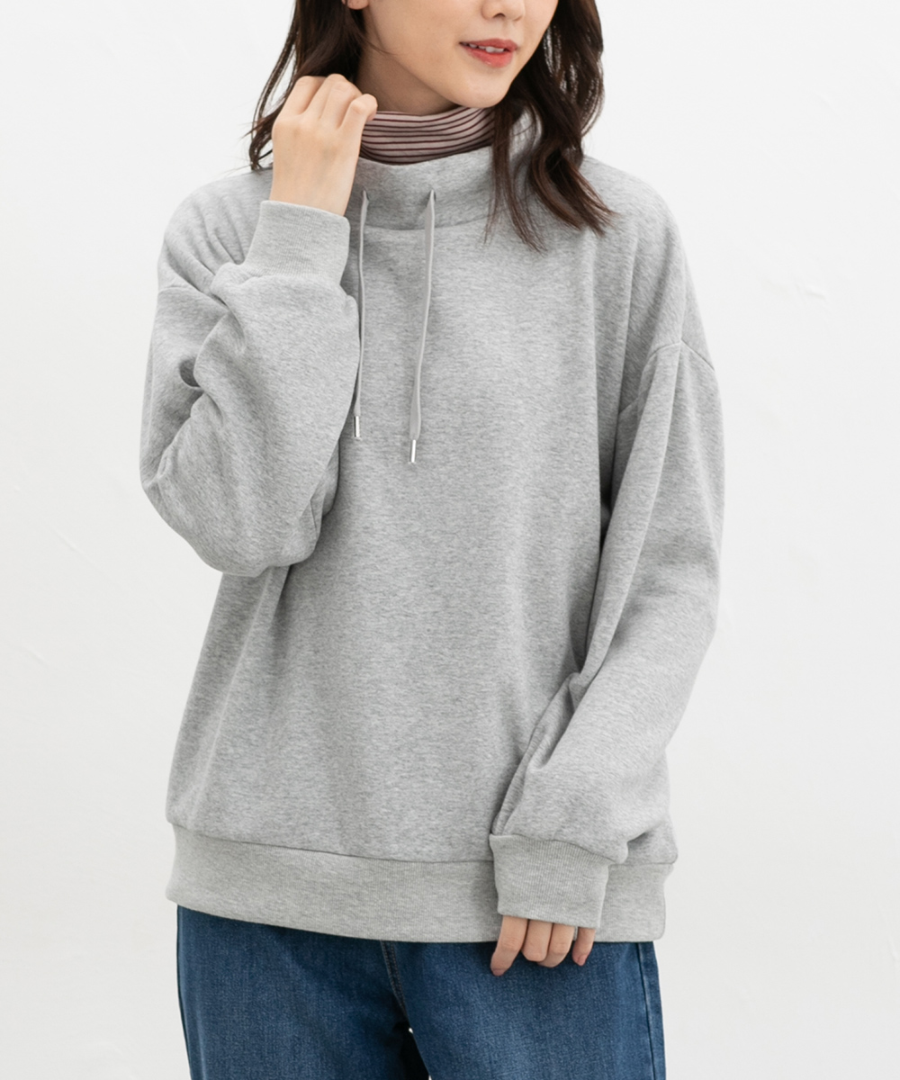 s様　トップス　グレー　即日発送 Honeys（ハニーズ） トップス カットソー 長袖 ハニぽか あったか ゆる