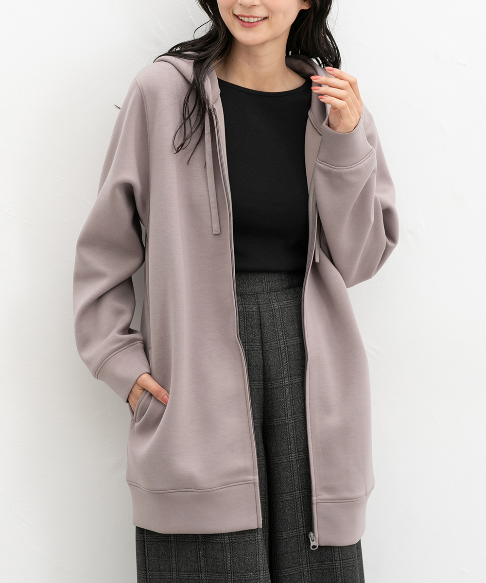 Honeys（ハニーズ） トップス ロングジップパーカー スウェット 長袖