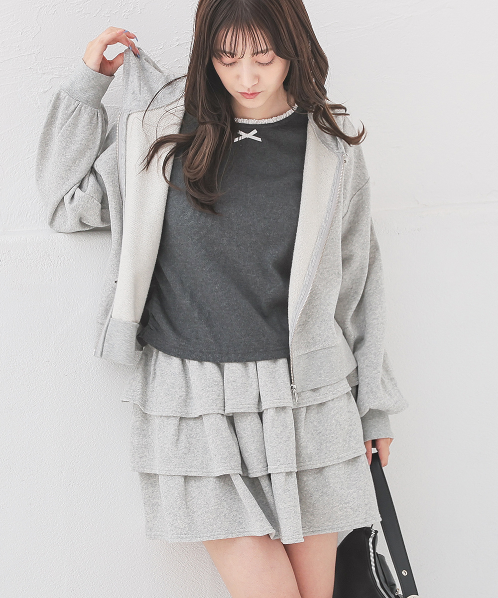 Honeys（ハニーズ） トップス パーカー ジップパーカー ジップアップ