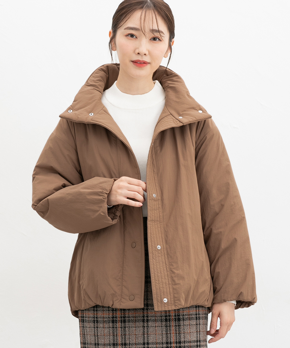 Honeys アウター ジャンパー ブルゾン はっ水 中綿 スタンド