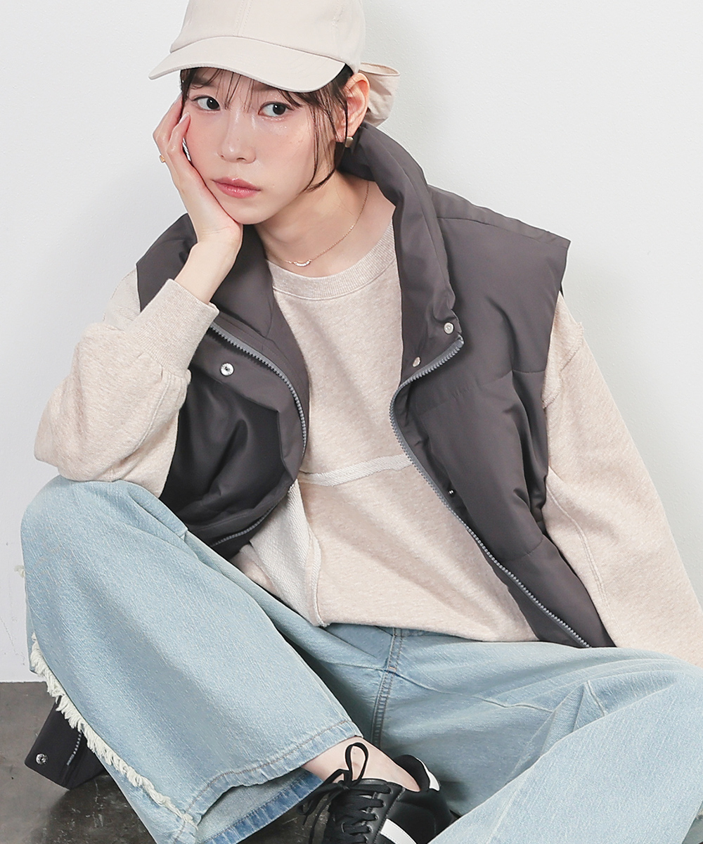 Honeys（ハニーズ） アウター はっ水 スタンドネック 撥水加工 中綿