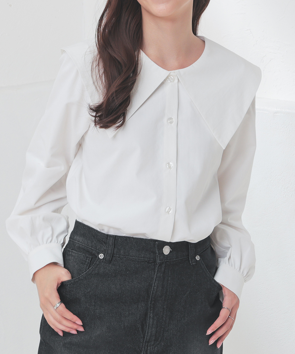 Honeys（ハニーズ） トップス ブラウス 長袖 ガーリー スリット