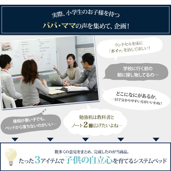 お客様組立 子供がすくすく育つ ランドセルラック付木目調システムベッド Gintan ギンタン シングル[C4][00]  :33037104-500041619:本家屋 通販 