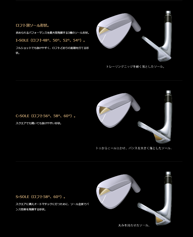 本間ゴルフ ウェッジ T WORLD 56° 58° 60° Cソール スチールシャフト