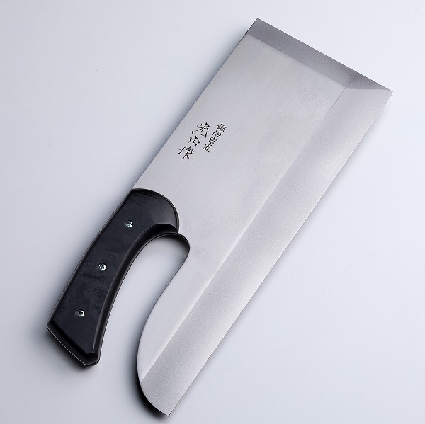 そば切り包丁 片刃 330mm高級ステンレス鋼 軽量タイプ 光山作 麺切り