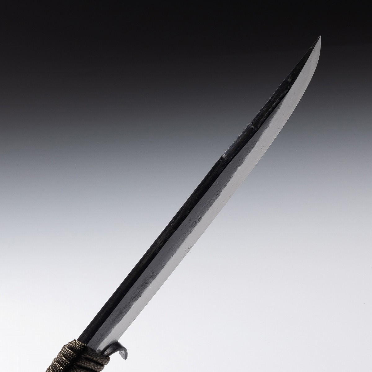名入れ可能 青紙鋼 アウトドア用ナイフ 165mm ロープ巻柄 本革ケース付 アウトドアナイフ フィッシング 登山 キャンプギア ブッシュクラフト_3