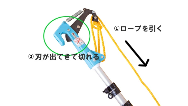 高枝切りバサミ ロープ式 伸縮 高枝切鋏 #1530 かるたか 3M はさみ 大型商品配送B : 4953699415302 : ほんまもん  ヤフーショップ - 通販 - Yahoo!ショッピング