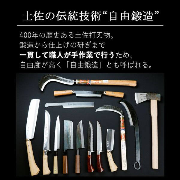 刺身包丁 柳刃包丁 210mm 両刃 鍛造 黒打 元兼 青紙1号 日本製