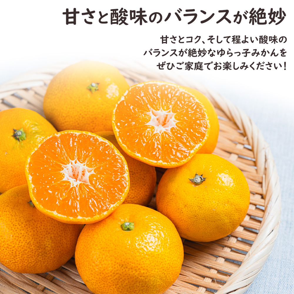 ゆらっ子みかん ケース 箱売り 和歌山 JA紀州 5kg S M ミカン 蜜柑