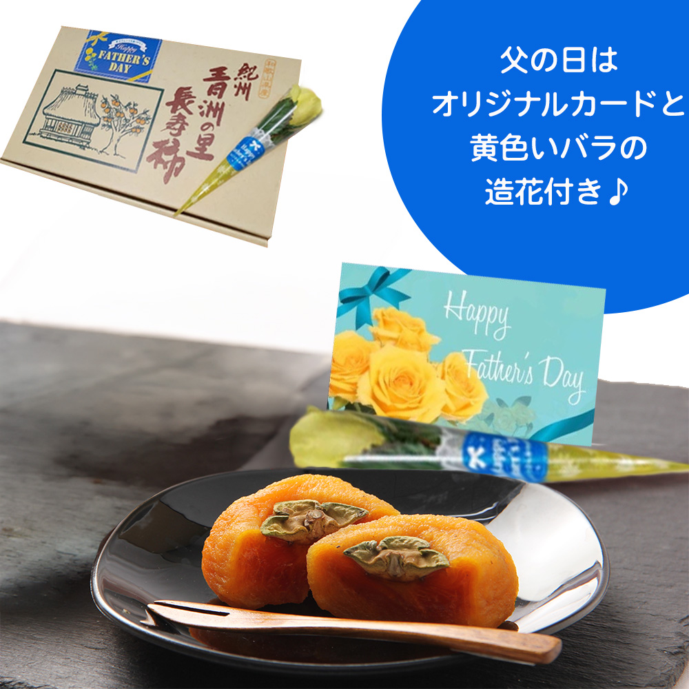 母の日 2026 和歌山県産 長寿柿 50g 10個入 総量 500g 特別 メッセージ