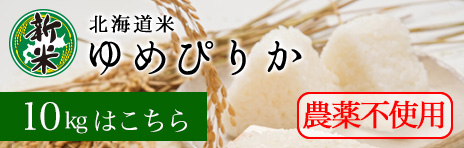 北海道米 ゆめぴりか 無農薬 10kg
