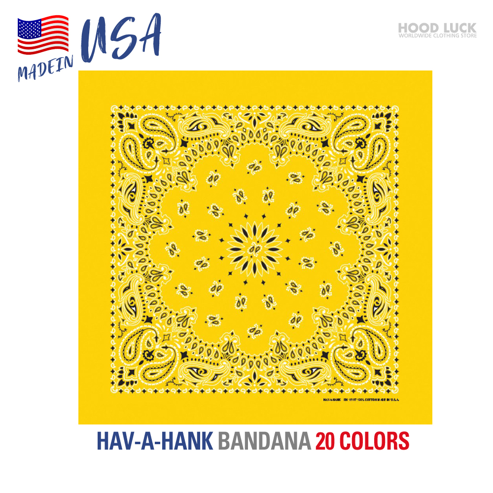 バンダナ おしゃれ 大判サイズ アメリカ製 ハバハンク HAV-A-HANK ペイズリー  MADE IN USA 綿100％ コットン｜hoodluck｜11