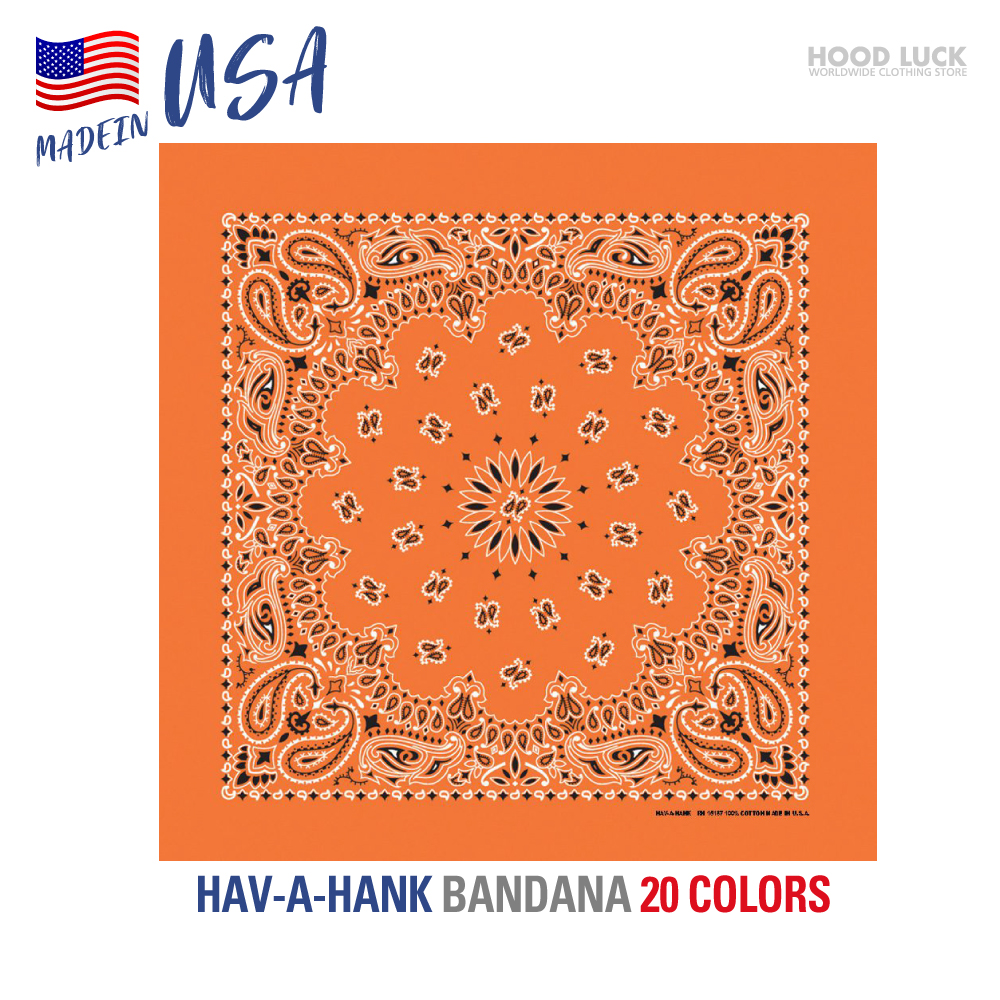 バンダナ おしゃれ 大判サイズ アメリカ製 ハバハンク HAV-A-HANK ペイズリー  MADE IN USA 綿100％ コットン｜hoodluck｜15