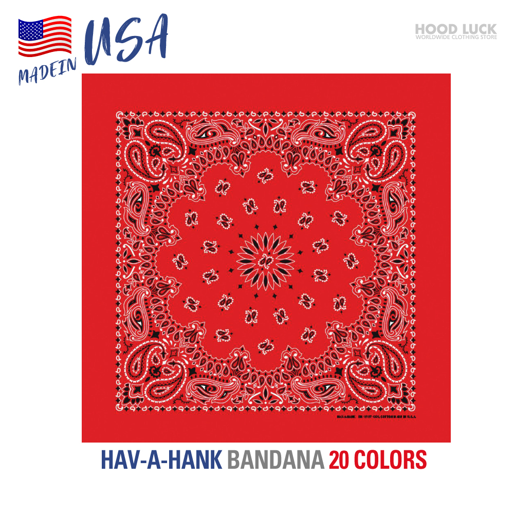 バンダナ おしゃれ 大判サイズ アメリカ製 ハバハンク HAV-A-HANK ペイズリー  MADE IN USA 綿100％ コットン｜hoodluck｜18